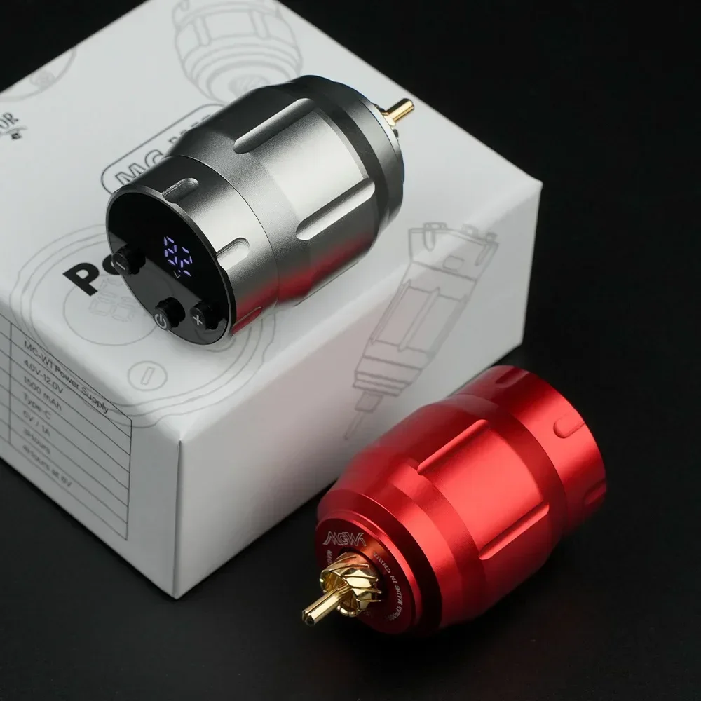 Mini Wireless Tattoo Power Supply LED Display 1500mAh Portable Rechargeable Batterry RCA Interface For Tattoo Machine Pen tattoo power supply tattoo battery pack