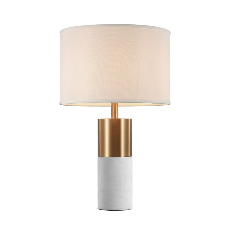 Post-modern creative hotel lobby, clubhouse, reception room, living room, bedroom, bedside, marble, simple table lamp