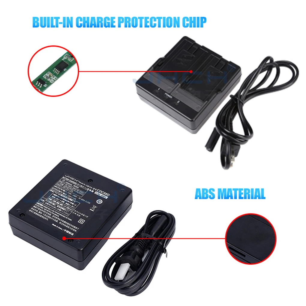 

CDC68 Dual Charger Total Station Battery Charging Tool Surveying Measuring