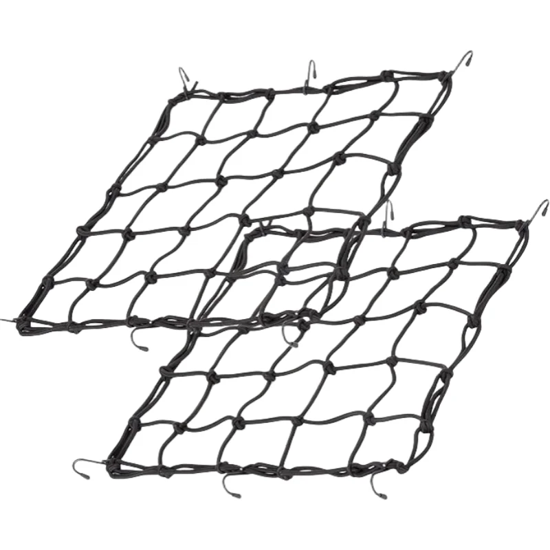 15"x 15" Bungee Cargo Net 2 PCS Bungee Cord 1 PCS For Bicycle Motorcycle Luggage Fixed Strap Rope motorcycle cargo net motorcycle bungee net motorcycle luggage net motorcycle luggage strap motorcycle luggage rope