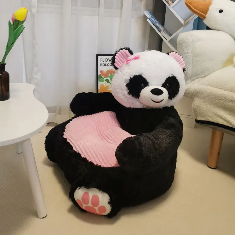 

Stuffed Pouf Sofa Cartoon Plush Seat Comfortable Animal Portable Pet Chair Bed Gift with Interior Puff Filling Armchair Bean Bag
