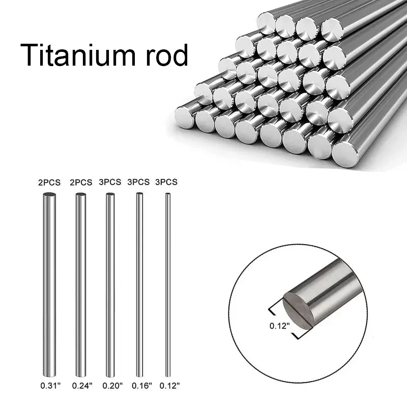 Titanium Bar Diameter 3mm to 18mm Length 500MM 1 pcs