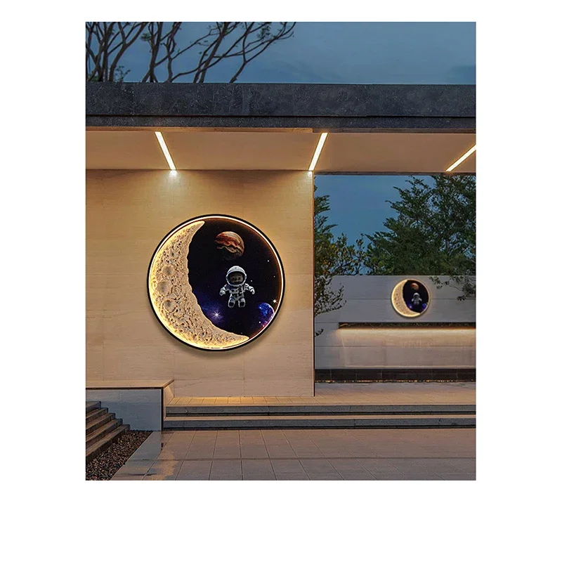 Solar Circular Wall Light