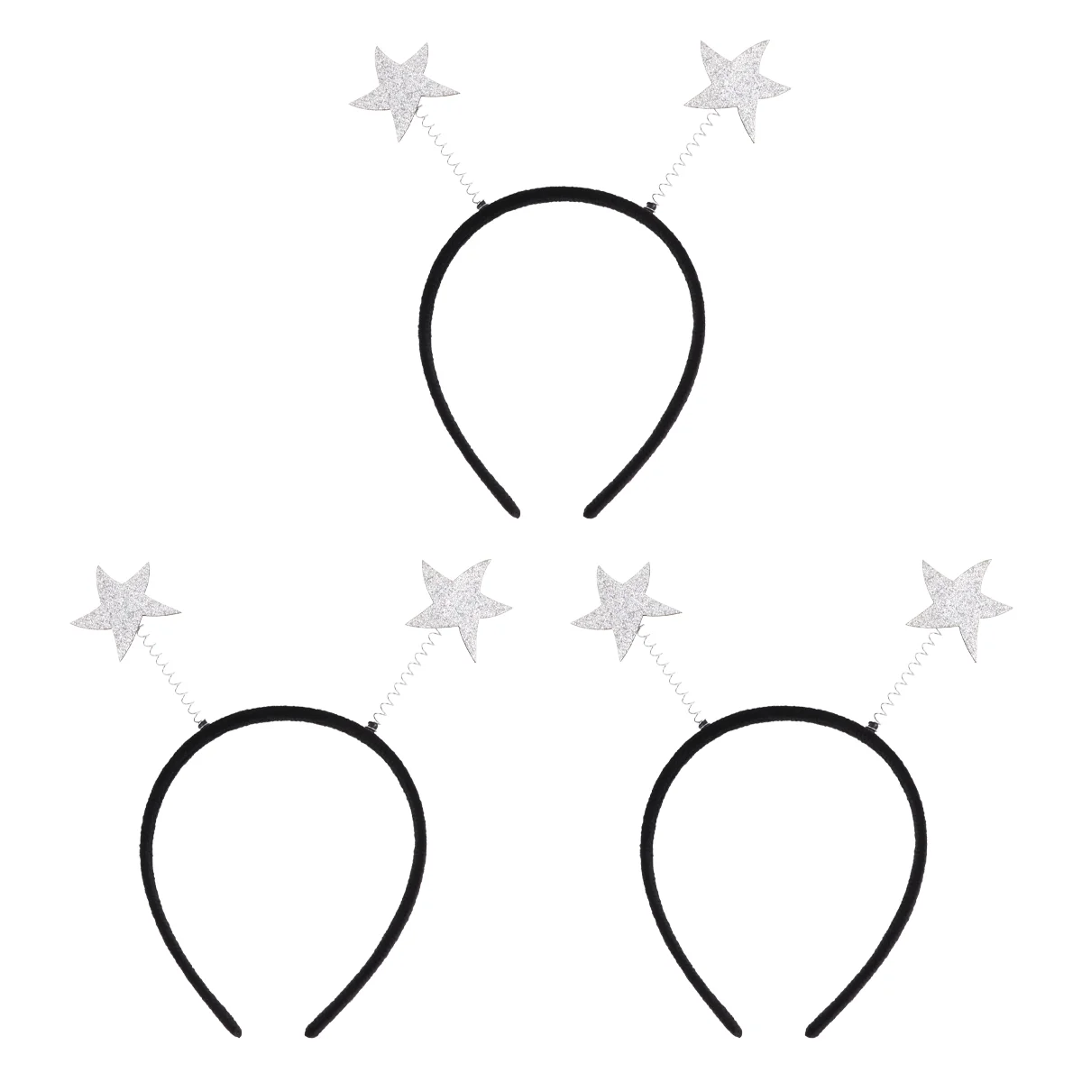 

3 Pcs Halloween Parent-child Party Supplies Glitter Head Boppers Hair Accessories