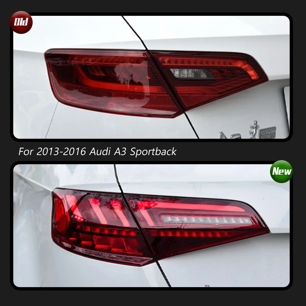 TYPY 車アウディ A3 テールライトスポーツバック 2013-2019