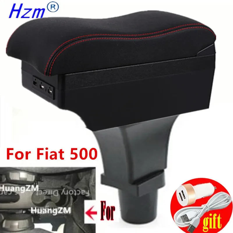 Armsteun voor de auto, compatibel met Fiat 500, armleuning