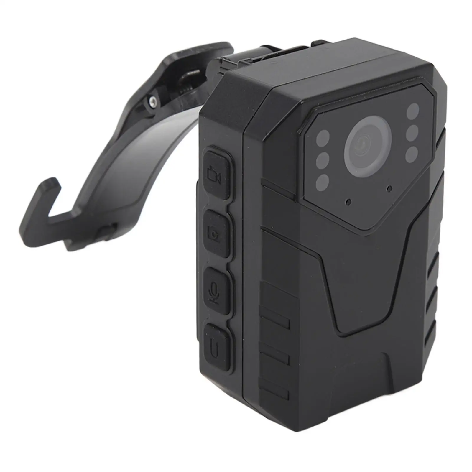 4K HD Body Mounted Video Camera with Motion Detection & Night Vision-ABS Clip for outdoor Loop Recording