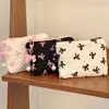 Handheld Bow Canvas Large Capacity Lipstick Storage Bags Commuter Shopping Travel Toiletry Bags Women's Convenient Portable Bag 2