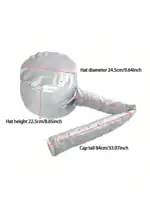 Bonnet à Capuche Souple pour Cheveux Naturels Bouclés Texturés, Soin, vaccage, Coiffage, Bouclage, Conditionnement Profond, 1 Pièce 1
