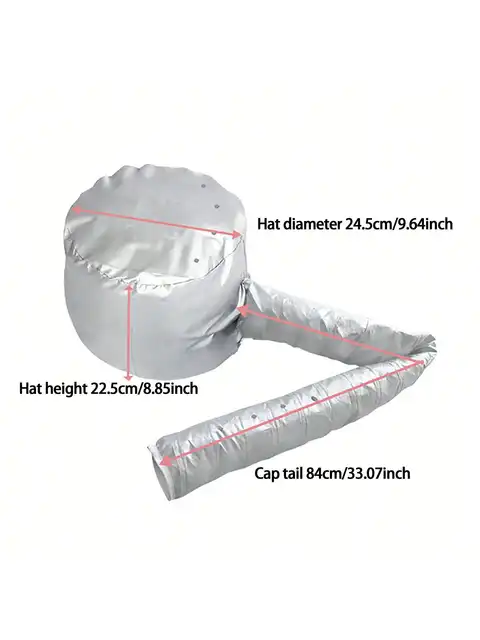 Bonnet à Capuche Souple pour Cheveux Naturels Bouclés Texturés, Soin, vaccage, Coiffage, Bouclage, Conditionnement Profond, 1 Pièce 1