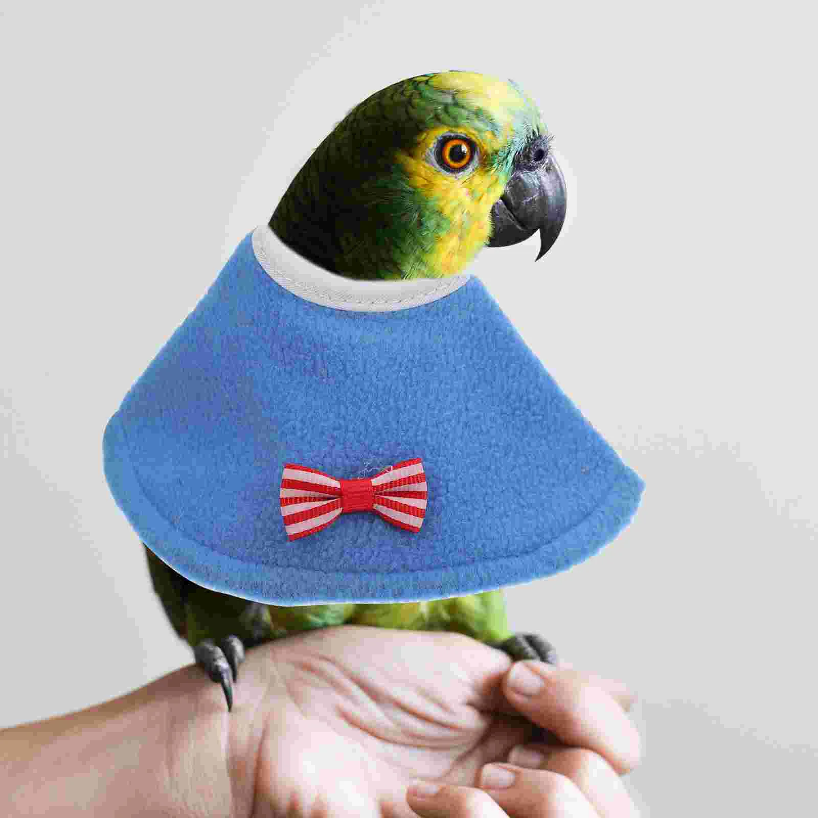 

2 Pcs Parrot Accessories Collar Protective Collars Felt Cloth Pet Neck Protector