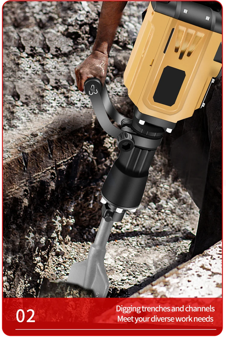 1650W Multifunctional Tree Digging Machine for Digging Trenching Tamping Breakin