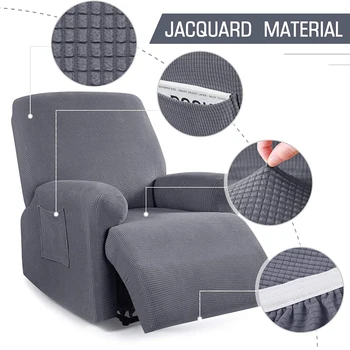 1 posto durevole spandex jacquard divano reclinabile fodera per divano elasticizzata fodera per divano protezione per mobili con fondo elastico 1