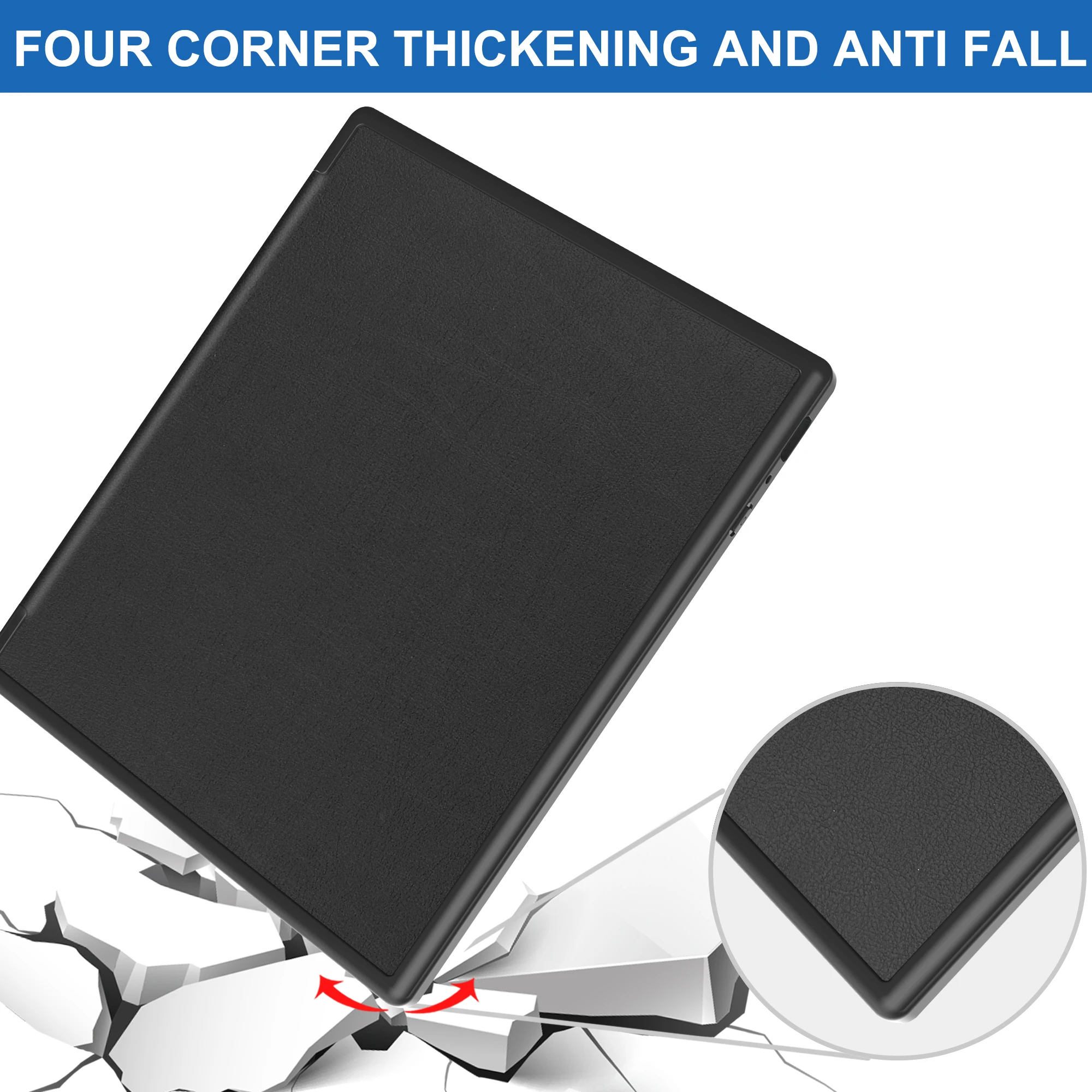 Premium 10.3-Inch Smart Magnetic PU Leather Foldable Stand Cover with Auto Sleep/Wake Functionality