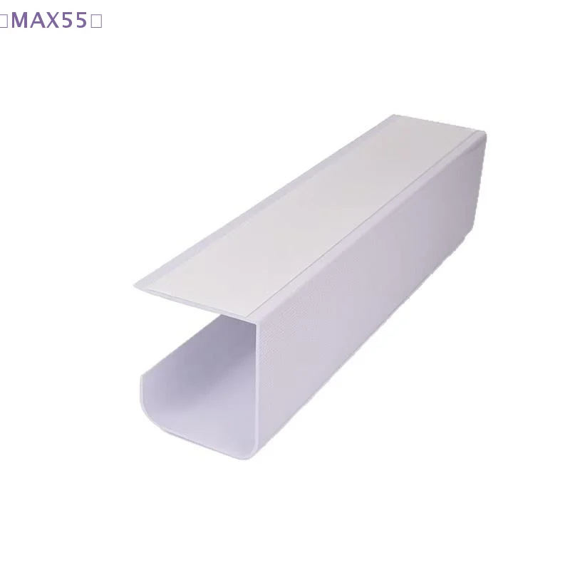 【MAX-55】1개 40cm/15.75인치 PVC 테이블 아래 케이블 정리함 펀치 없는 사무실용 와이어 정리함 홀더 벽걸이형