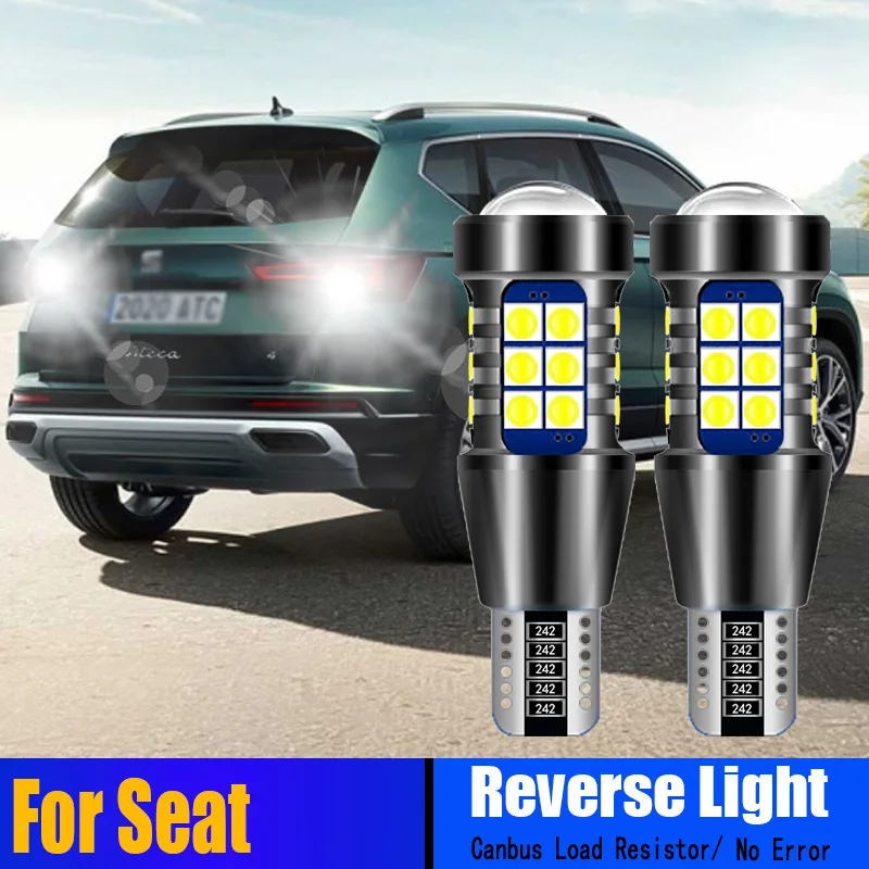 

2pcs Car T15 921 Canbus Error Free LED Reverse Lights W16W Backup Bulb For Seat Alhambra MK2 Ateca 2016-2018 Ibiza MK5 2017-2020