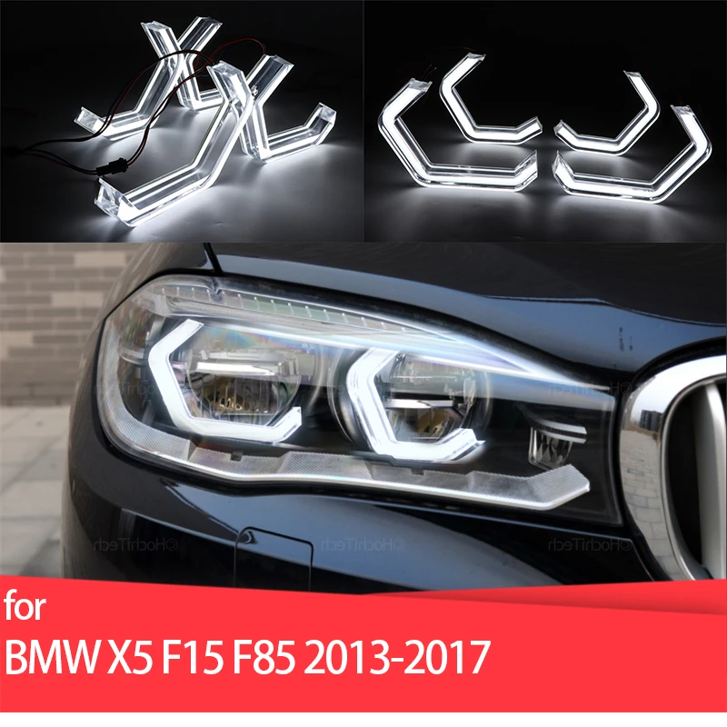 Per Bmw X5 F15 X5M F85 2013-2017 Accessori Per Auto M4 Iconic Style Led Crystal Angel Eye Kit Eyes Kit