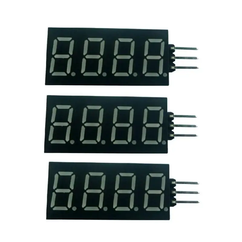 

3 Pcs 4 Digital UART TTL232 Serial Port 7Seg LED Digital Tube Display Ascii code Text Display Module