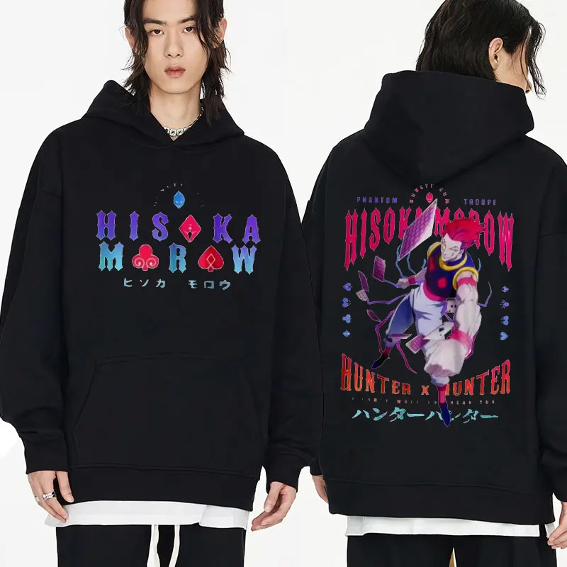 

Anime Hunter X Hunter Killua Graphics Print Hoodies 2024 New Autumn Winter Sweatshirts Hisoka Manga Long Sleeve Pullover Unisex