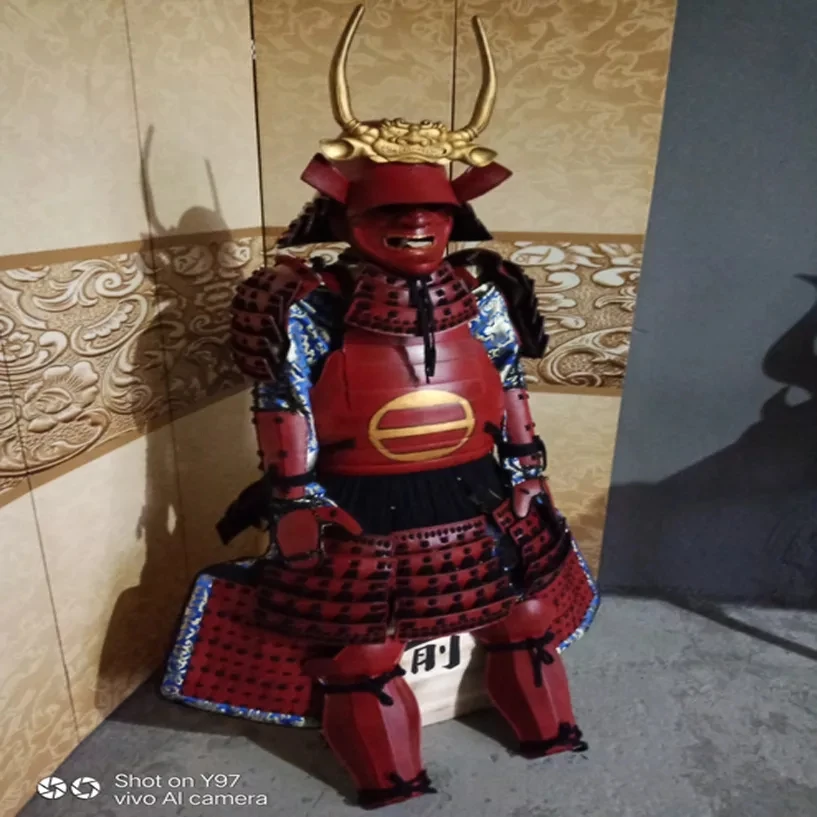 Japanese samurai armor Wearable Ancient armors cosplay wearable costume part nightclub bar decoration prop