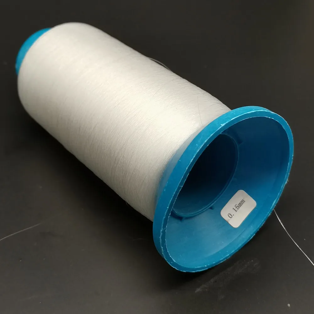 Durable Transparent Nylon Thread for Quilting, Dressmaking, and Beading - Black/White