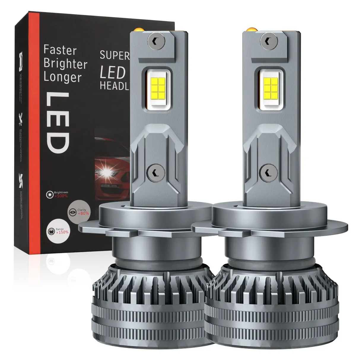 

2PCS Car headlights Fog light Mini 3570SMD H11 H7 H4 H3 H1 9006 9005 9012 GPS LED Turbocharged ultra short Canbus Universal