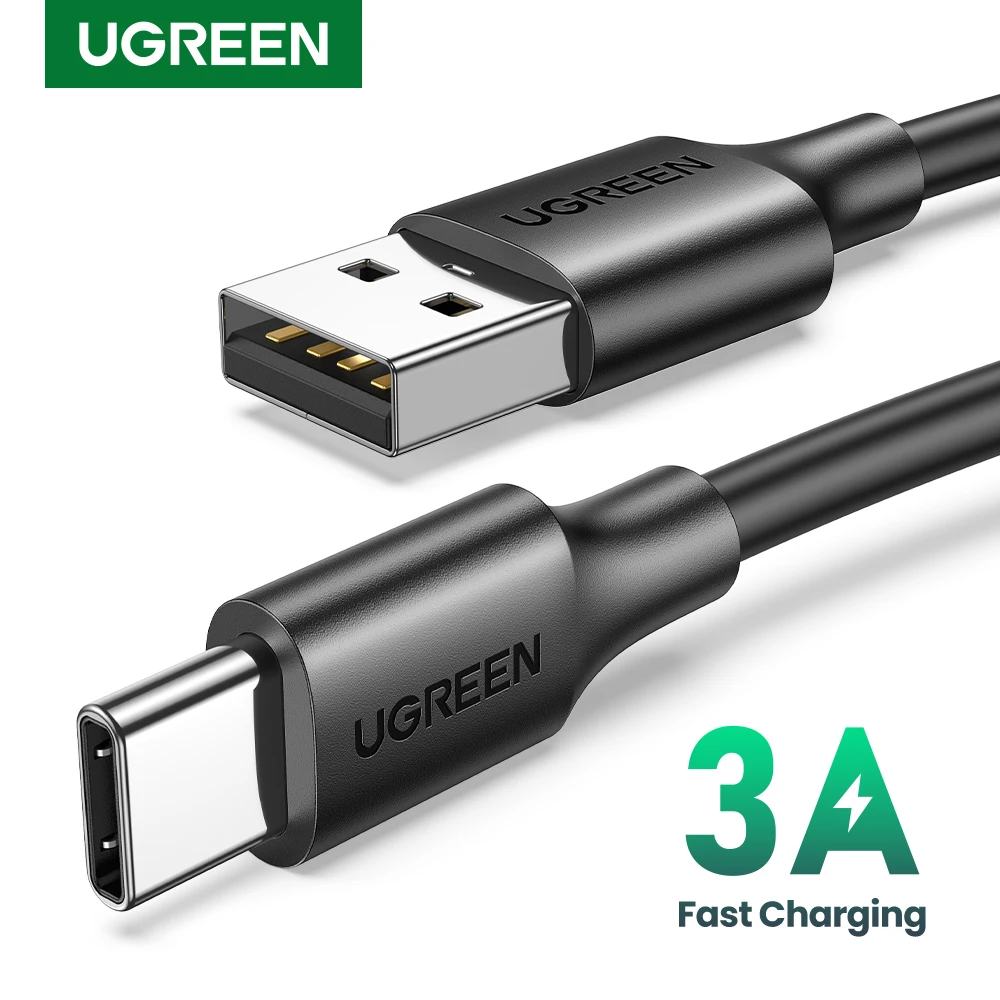 Ugreen cabo usb tipo c 3a para carregamento rápido e download de dados, para o iphone 15, samsung s23, xiaomi 11 pro