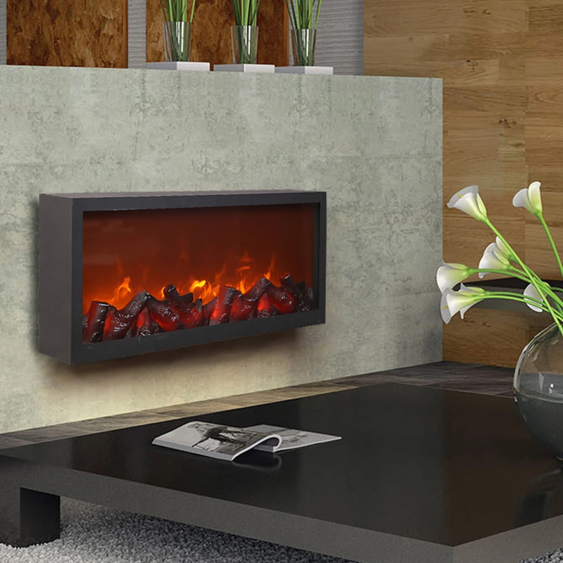 Decoration Fireplace Home Art Wall Decor Creative Wall Hanging plate Retro  Living Room Dining Room Wall Pendant Electronic Flame - AliExpress