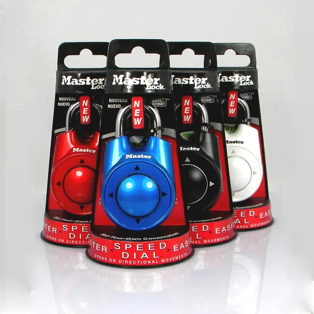 9Pcs  Master Lock Portable Combination Directional Code Padlock Gym School Fitness Club Security Locker Door Code Lock 6
