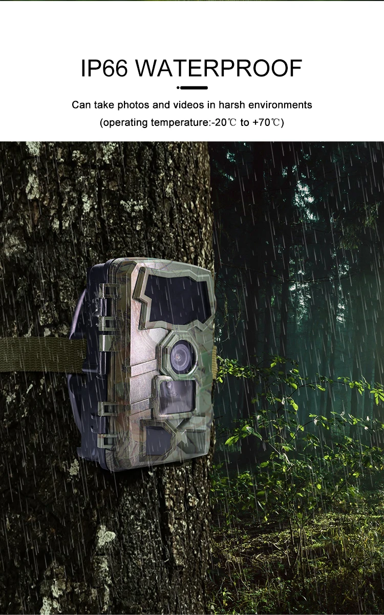 Outdoor WiFi Trail Camera Bluetooth 4K 32MP Game Camera 850NM Night Vision Motio