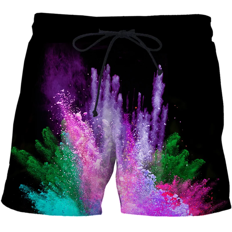 best men's casual shorts Brand men's summer Speckled tie dye pattern shorts 2022 Men swimwear Beach Trunks 3D Print breathable Boardshorts Casual Shorts casual shorts for women Casual Shorts