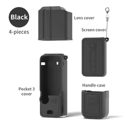 Flexible Silicone Protective Sleeve for Lens - Anti - Scratch Cover for DJI Osmo Pocket 3 Accessories