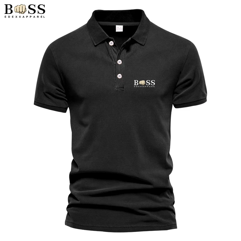 

New best-selling comfortable men's business and leisure high-quality short sleeved Polo top T-shirt men's clothing