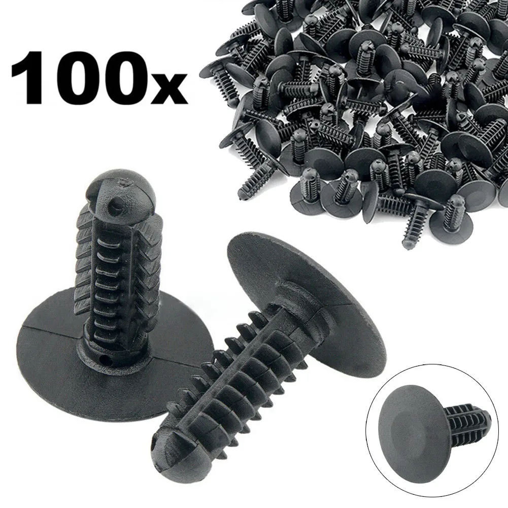 Replaces Fastener Rivet Trim Car Clips Dark Grey Fir Tree Parts Plastic Replacement 100pcs Accessory High Quality