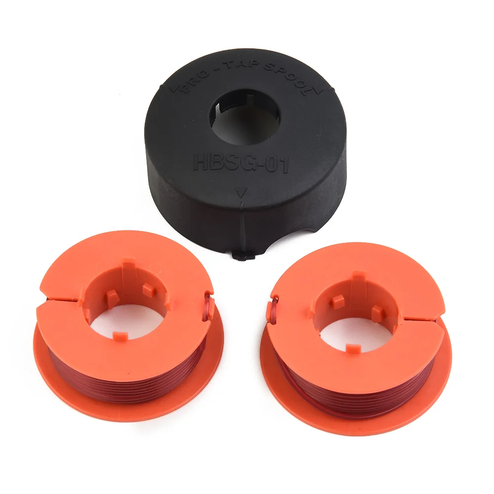 3Pcs/Set Spool Cover Cap + Spool Line For Bosch Art 23 26 30 Combitrim Easytrim Protap Strimmer Trimmer Garden Tool Parts
