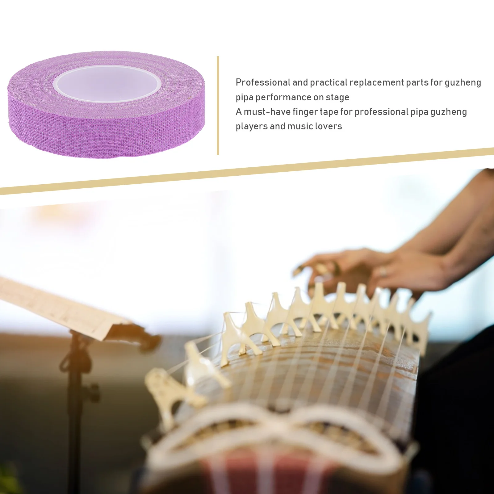 5 Pcs Tape Environment-friendly Pipa Finger Adhesive Tapes for Breathable Nail Environmental Glue