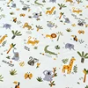 100% Cotton Fun Zoo Theme Fitted Sheet Set Giraffe Lion Print Soft Breathable Bedding Set Kids Adult Room Decor（2 Pillowcases ） 5