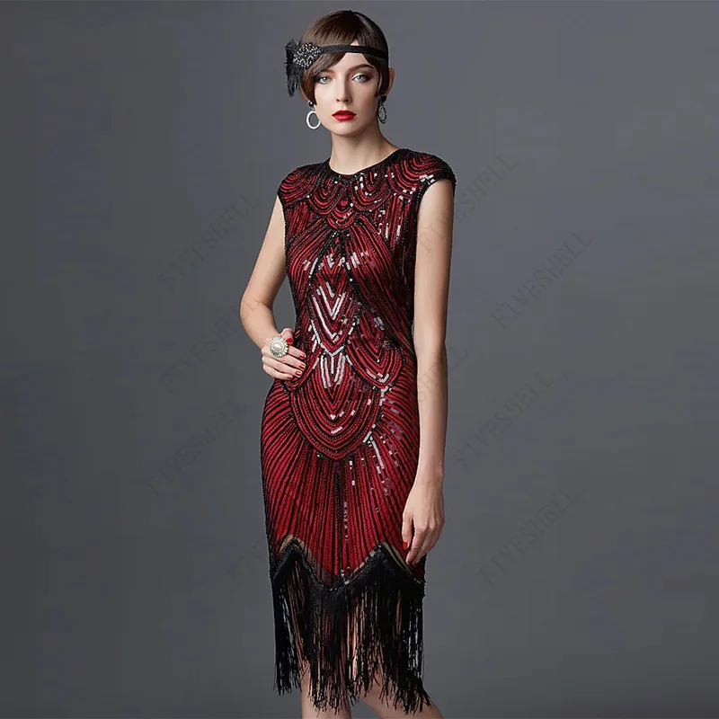 

Винтажное женское платье 1920S Gatsby для ужина