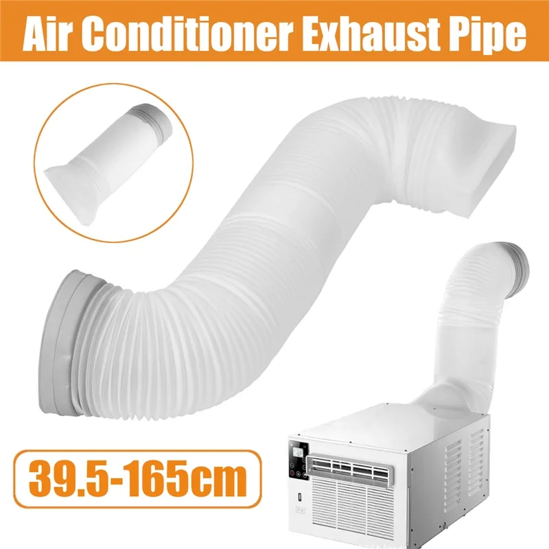 160mm Diameter 39.5-165CM Flexible Exhaust Hose for Air Conditioner Durable Polypropylene Vent Tube Pipe