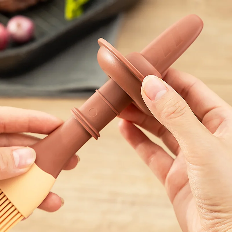 Silicone Oil Brush Temperature Resistant Oil Bottle Baking Pancake Barbecue Cooking Olive BBQ Grilling Kitchen Gadget oil brush,silicone basting brush,oil bottle brush