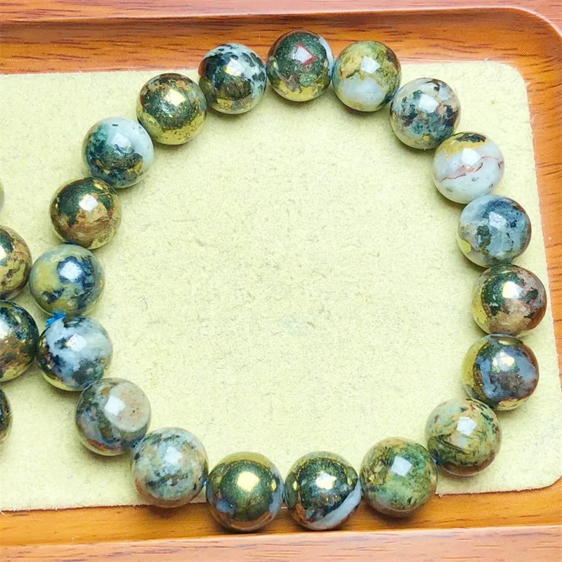 

Natural Bornite Bracelet Women Fashion Jewelry Yoga Meditation Bangads Crystal Christmas present 1PCS 11/12MM