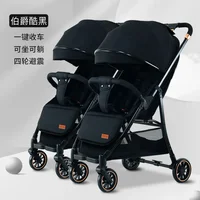 Poussette Double Pliable et Portable avec Vue Haute, pour Bébé 3