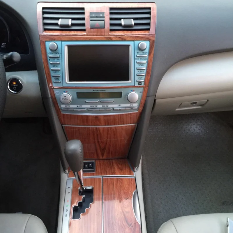 High Gloss Wood Grain Textured Vinyl Wrap with Air-Release Adhesive for DIY Home and Office Furniture Decor