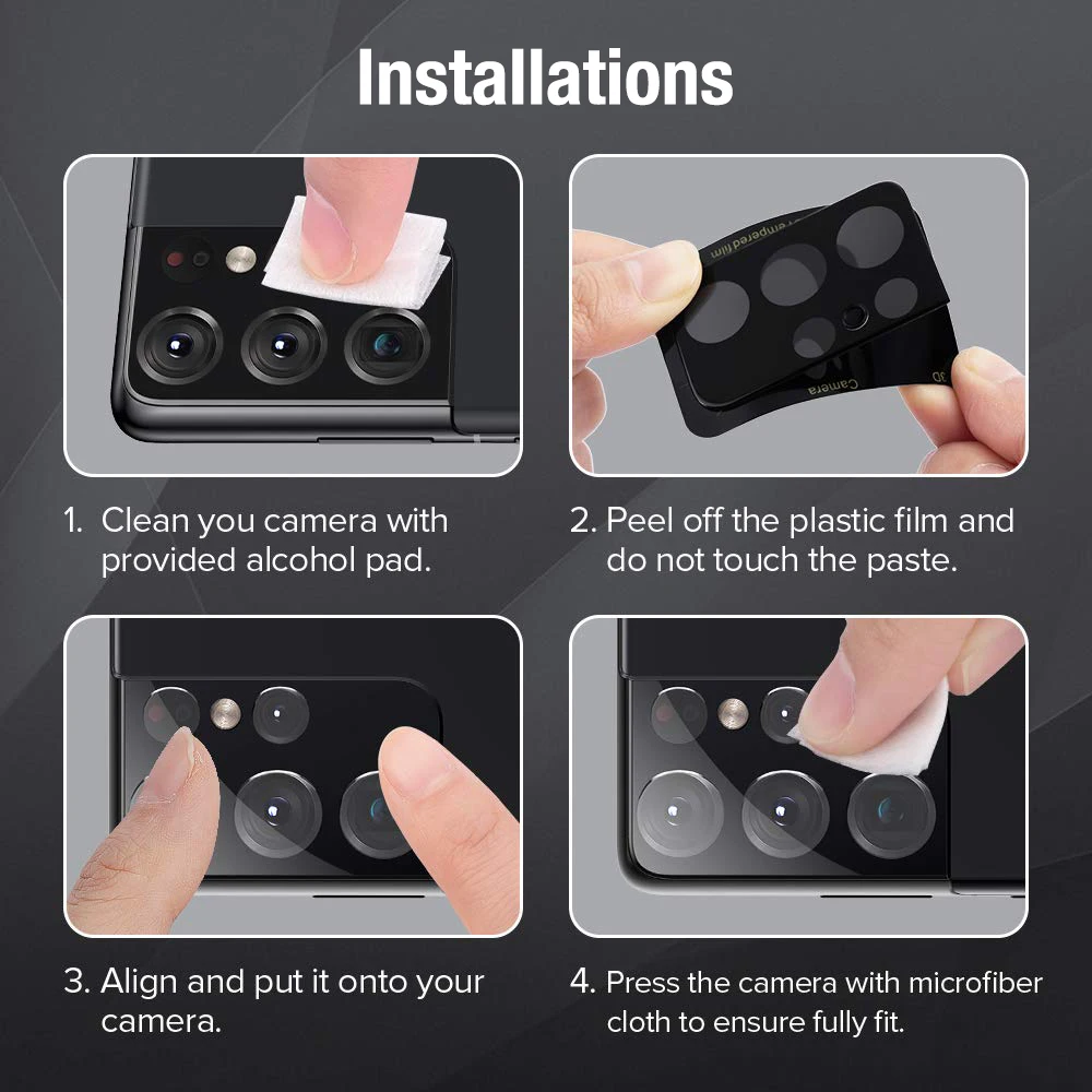 Premium Camera Lens Protector Tempered Glass Cover for Enhanced Back Camera Protection