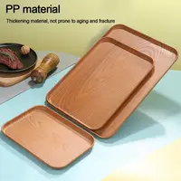Nordic PP Pallet Plastic Tray Food Bread Pan Rectangular Storage Household Kitchen Supplies Hotel Service Tray Dessert 2