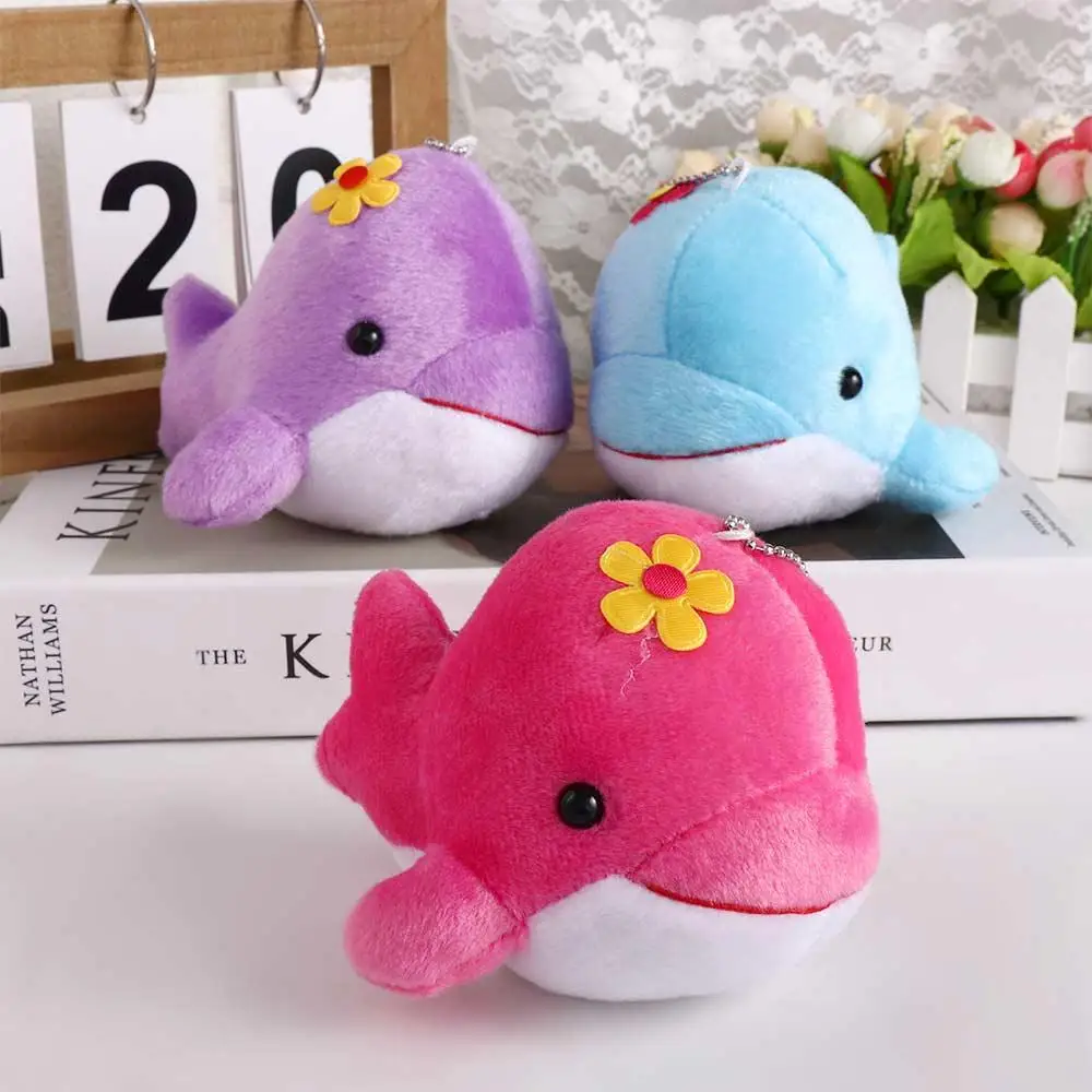 Soft   Backpack Pendant Animal  Bag Charm Stuffed  Whale  Pendant Keychain Keyring Whale