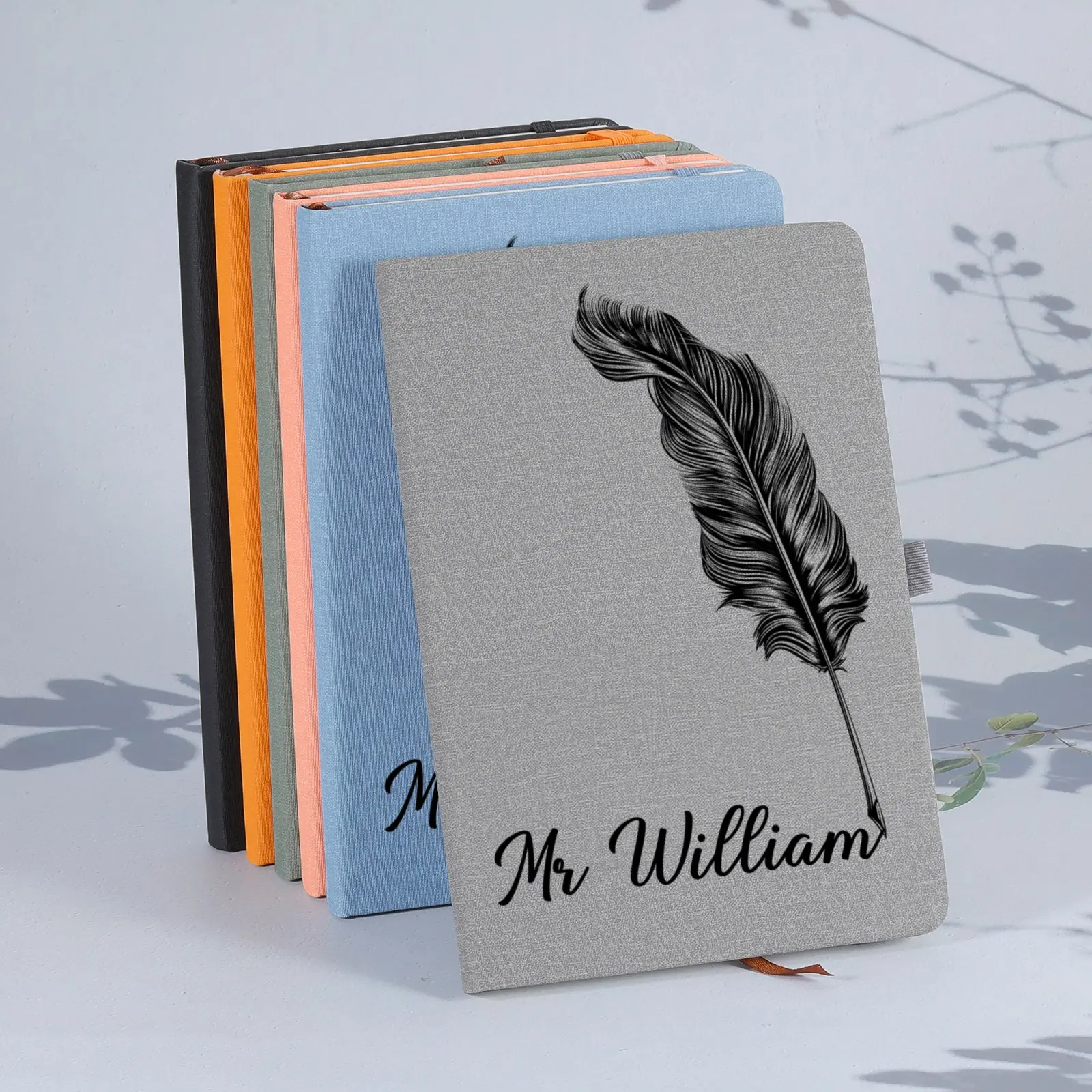 Personalized A5 Notebook Gifts for Custom Name Stationery School Supplies Note Pads Students Writing Leather Notepad Journal 2 S60b8ae08a5e34811a29168282980aaccV