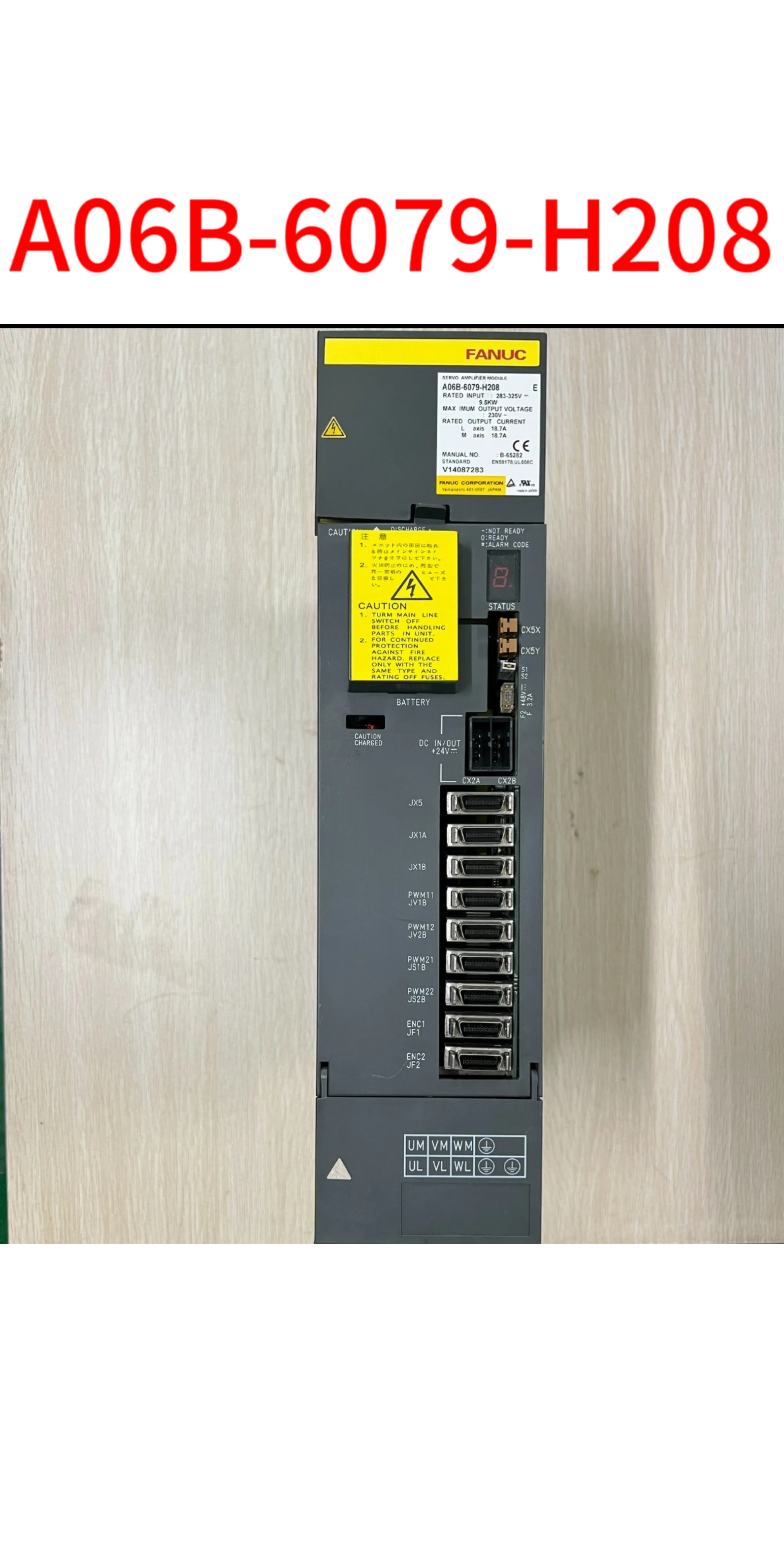 

Second-hand A06B-6079-H208 test ok