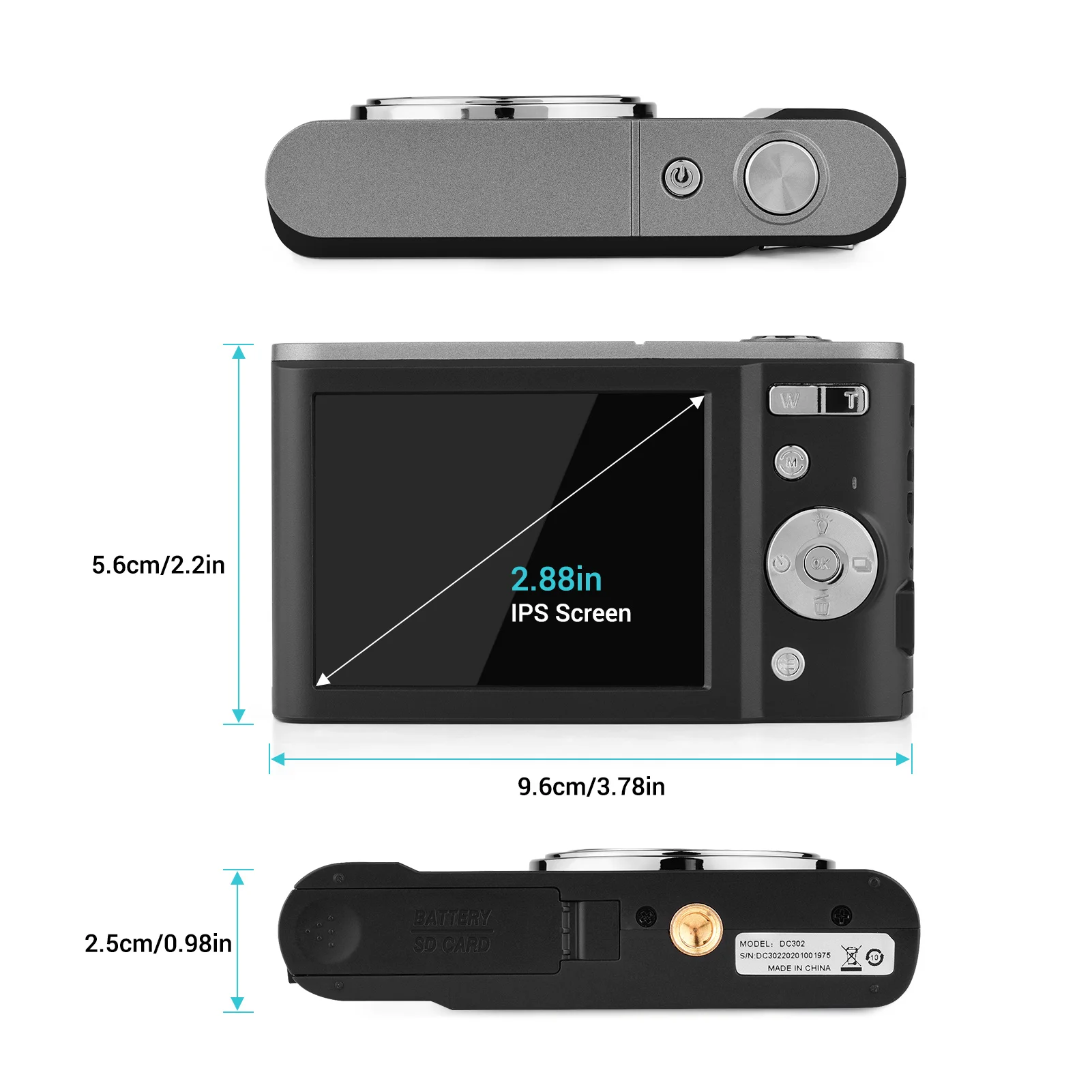 Caméscope numérique portable HD 1080P, Zoom 16X, c... – Grandado