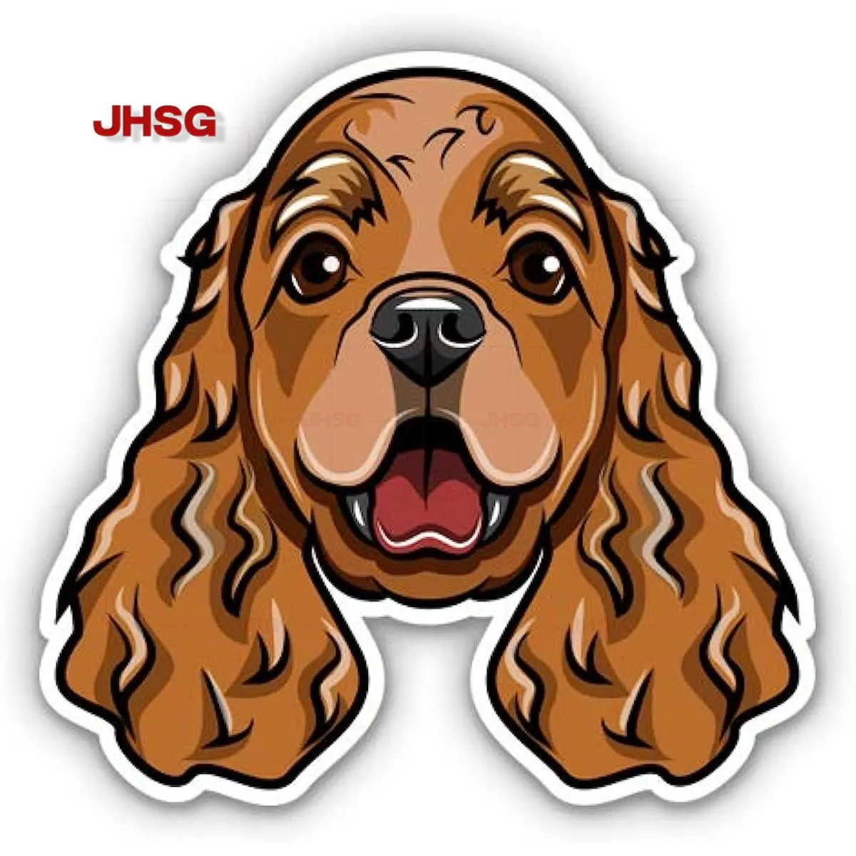 

Cocker Spaniel Cute and Happy - Suitable for Cars, Laptops, Water Bottles, Mobile Phones - Waterproof Decals